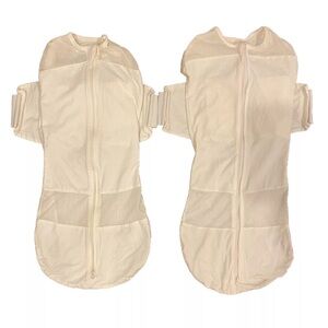 2 Happiest Baby Snoo Large Sleep Sack Swaddle Single Band Style White, 18-26 Lbs